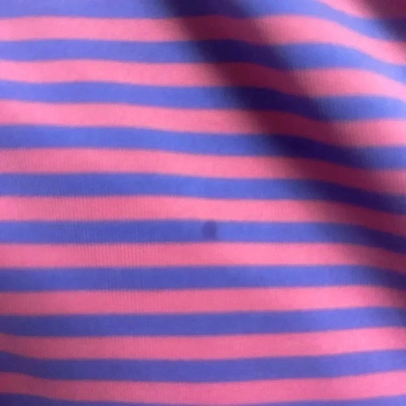FootJoy Men’s Golf Polo Shirt Size Medium Short Sleeve Pink Purple Striped - Picture 8 of 9